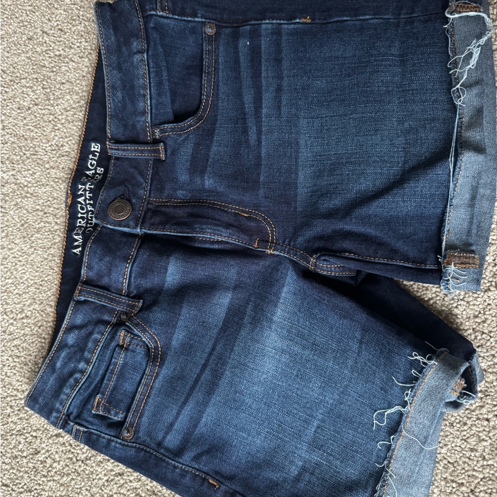 American Eagle Outfitters Dark Blue Jean Shorts